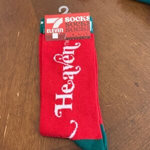 Oh thank heaven Red and Green Casual Socks